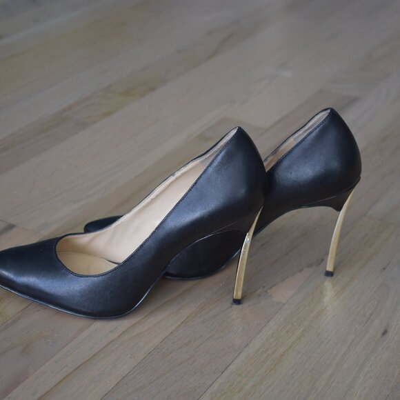 Enzo Angiolini 'Infiniti'  Gold Stiletto Heel Pump - Picture 4 of 12